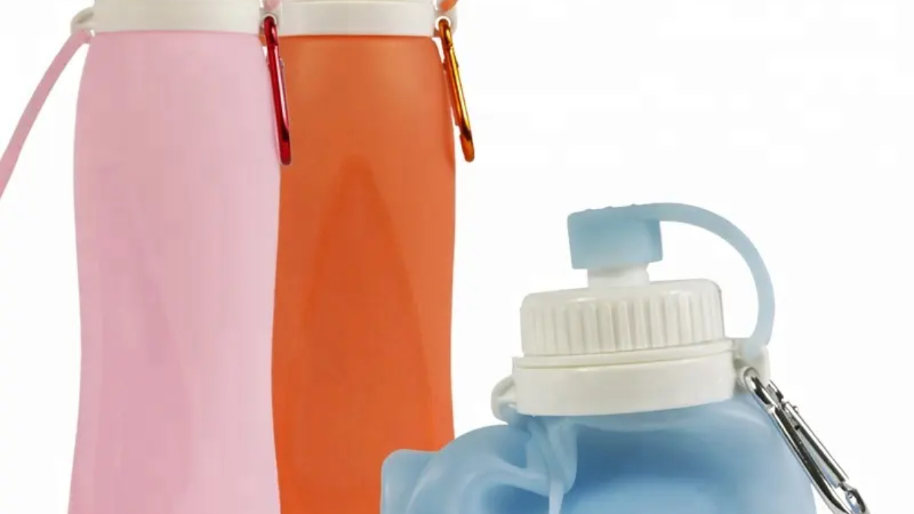 Collapsible Silicone Sports Water Bottle