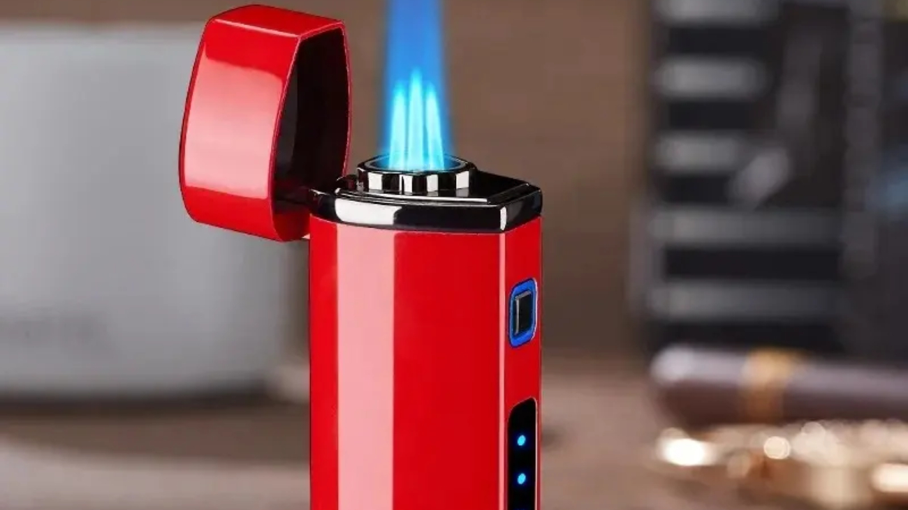 Custom Triple Flame Torch Lighter w/ Punch